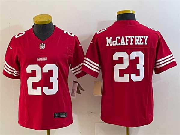 Women's San Francisco 49ers #23 Christian McCaffrey Red 2023 F.U.S.E. Vapor Untouchable Football Stitched Jersey(Run Small),We sell and wholesale Women's San Francisco 49ers #23 Christian McCaffrey Red 2023 F.U.S.E. Vapor Untouchable Football Stitched Jersey(Run Small) on line form chian!